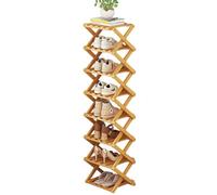 Foldable Shoe Rack, Space-Saving Vertical nizer for Entryway, Bathroom, or Small Spaces