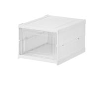 Foldable Shoe Rack - Stackable 6 Shoe Boxes for Size 45 and Below Narrow Design Multi-Layer Storage for Sneakers and Trainers Space-Saving Solution