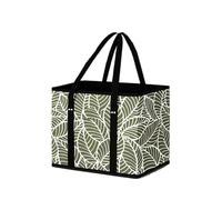 Foldable Shopping Bag Large Capacity 33L - Waterproof Reusable Grocery Tote with Reinforced Handles - Multipurpose Carry All for Supermarket, Travel, Gym (33x25x27cm, 8 Colours) (Type G)
