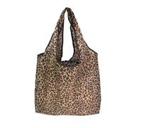 Foldable Shopping Bags, Large Foldable Shopping Bag, Reusable Shopping Bag, Waterproof, Leopard Print, 46cm x 60cm