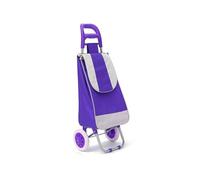 Foldable Shopping Cart with 45L Capacity - Lightweight Rolling Trolley for Groceries Laundry & More Convenient Design (D 37 x 33 x 69 cm)