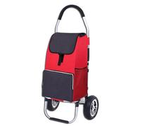 Foldable Shopping Cart with Removable Waterproof Tote Lightweight Grocery Cart on Off-Road Wheels Ideal for Camping and Grocery Shopping