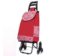 Foldable Shopping Cart with Swivel Front Wheels - Lightweight Heavy-Duty Utility Trolley - Convenient Portable Grocery Carrier for Easy Transport