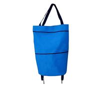 Foldable Shopping Cart with Wheels - Reusable Grocery Trolley Bag Lightweight Utility Cart for Easy Shopping Perfect for Shopping Bags and Carting Groceries