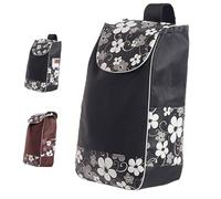 Foldable Shopping Trolley Bag, Water-repellent Replacement Bag for Supermarkets & Groceries, Fits Most Foldable Shopping Carts & Utility Trolleys, Durable, Portable & Easy to Store (33x23x56cm)