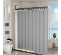 Foldable Shower Aid Ra Suction Cup Shower Rod 3 Fold Multi Angle Design Wall Mounted No Drl Corner Rod for Bathroom Cactus Style (Grey 2m)