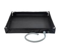 Foldable Shower Base, Portable Camping Shower Tray with Drain Pipe, Heavy Duty Showering Pan, Reusable High Capacity Tent Bath Tray, WaterproofCamping Tent Floor Base for Outdoor Beach
