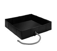 Foldable Shower Base - PVC 104x104x25cm | Portable Waterproof Shower Basin With Drainage System, Folding RV Showers Tray | For Outdoor Camping Travel Pets Bathing Hiking Adventure Use