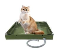 Foldable Shower Base, with Drain Hose Camping Shower Tent Floor Base Outdoor Tent Showers Tray for RV Outdoor Camping Showers Beach Pet Motorhomes Bathing Tray
