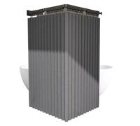 Foldable Shower Curtains Rod | No-drill Adjustable Wall Mounted Folding Bathroom Supplies | Corner Support Rod | for Window RV Wall Bath Inside Apartment Room Counter Home Hotel Dormitory