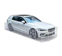 Foldable Side Skirts for Cars with Cable Ties Car Underbody Protection Cover PP Material Parking Space Isolation Device for Off-road Vehicles, Cars, Electric Vehicles(Clear,1300x70cm)