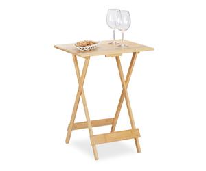 Foldable side table Rustic Nightstand Lightweight Compact Foldable Coffee Table