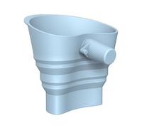 Foldable Silicone Baking Funnel Stand Mixer Tool 30° Angled Spout Kitchen Accessory Stand Mixer Dry Ingredient Funnel