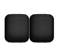 Foldable Silicone Baking Pan for AF500 Space Saving(Black（2）) | Custom fit for AF500, flexible foldable design, saves 50% storage space, black heat resistant silicone