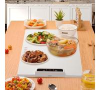 Foldable Silicone Cordless Electric Hot Plate & Food Warmer - Adjustable Temperature Portable Warming Tray for Restaurants, Parties, Events & Home Dinners, Keep Food Warm at the Table