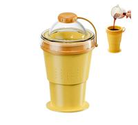 Foldable Silicone Cup - Compact Hydration Saving Space 375ml,Travel Silicone Foldable Coffee Cup - for Kids Adults Young Students Juices Soft Drinks Wines Gym Camping Pla