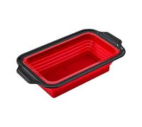 Foldable Silicone Muffins Pan 12 Cup Nonstick, Red Rectangular | Foldable Design for Easy Demolding with Storage and Bread Baking Tool for Home Cooks and Professional