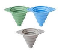 Foldable Silicone Telescopic Funnel Foldable Wide Mouth Filler Silicone Funnels Collapsible Funnel for Filling Water Bottle Liquid Transfer