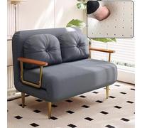Foldable Single Bed Chair with Retractable Support Legs Convertible Sofa for Adults Green Color Ideal for Small Apartments & Hotels (B 190 * 100 * 33cm)