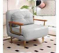 Foldable Single Sofa Bed with Retractable Legs Convertible Chair for Adults Compact Green Sleeper for Small Apartments & Hotels (E 190 * 68 * 33cm)