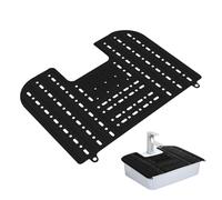 Foldable Sink Cover - Sinks Topper, Compact Board, Counter Screen With Hanging Loop | Travel Convenience For Campers Tiny Lavatories Grooming Session Beauty Setups Van Cabins Boat Quarters Hair