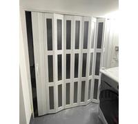 Foldable Sliding Concertina Door, PVC Accordion Folding Gate for Loft, Barn, and Apartment, Versatile Screen Door for Space-Saving Solutions