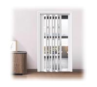 Foldable Sliding Door for Indoor Open Kitchen & Living Room Complete Hardware & Handle Included Ideal for Bedroom & Closet Size 46x80in (117x203cm)