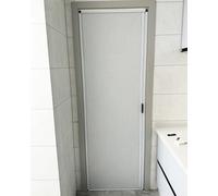 Foldable Sliding Door No Drill Required, Lockable Accordion Screen for Closet Bathroom Wardrobe Room Divider