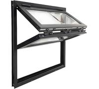 Foldable Sliding Window with Aluminum Frame for Food Serving and Shop Applications