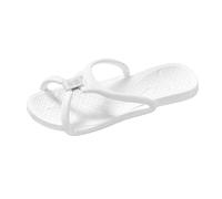 Foldable Slippers Men Women Anti-Slip Bathroom Slides Beach Footwear Lightweight Portable Casual Sandals Trendy Flip Flops Indoor Outdoor Strolling Tourism Journey White