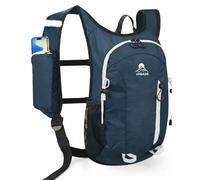 Foldable Small Hiking Backpack with 3 Strap Pockets - Lightweight 300D Spill-proof Daypack for Men Women - Packable Small Travel Backpack with Chest Strap & Trekking Pole Holder - Durable Outdoor Bag