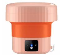 Foldable Small Washing Machine, Portable Handle, Pulsator Cleaning, Easy To Operate, Suitable for Homes, Dormitories, Etc. (green)