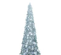 Foldable Snowflake Christmas Tree - 1.5 m Retractable Design, Realistic Artificial Decoration for Indoor and Outdoor Use, Pop-Up Snow Christmas Tree, Foldable S