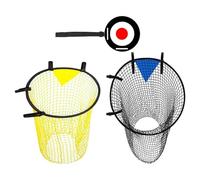 Foldable Soccer Training Net Quick Setup Elastic Corner Straps Durability Oxford Cloth for Backyard or Field Drills Soccer Practice Targets Trackers