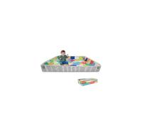 Infantino Foldable Soft Foam Play Mat, Baby Play Mat for Tummy Time & Floor Play, Lightweight, Easy to Store, Wipeable, Multi-coloured