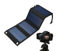 Foldable Solar Panel - 15W Solar Charger For Hiking And Camping | Portable 6V Solar's Charging Mat, USB powers Output Device, Compact Outdoor Energy Panel Travel, Eco-Friendly Electric Charging Tool