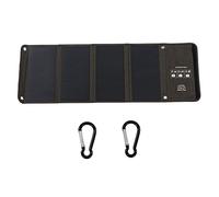 Foldable Solar Panel Charger 28W Lightweight Portable Solar Charging Panel with 2 USB Ports for Camping Hiking Outdoor Activities Polyester PET PVC Material