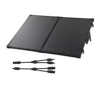 Foldable Solar Panel High Efficiency Portable Solar Generator Charger with Adjustable Bracket for Power Station Home Outdoor Camping RV Boat Monocrystalline Silicon IP65 (160W)