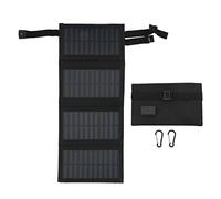 Foldable Solar Panel Kit, 20W 5.5V Portable USB Monocrystalline Small Panels - Lightweight Waterproof, High Efficiency, Ideal for Camping