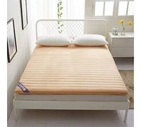Foldable Solid color Floor Mattress Cotton Thicken Tatami mat Topper Non-slip Breathable Futon Mattress Pad soft Can't afford the ball For single Double EtcC-150x200cm(59x79inch)