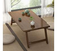 Foldable Solid Wood Japanese Coffee Table - Compact & Versatile Design for Home Office Dining & Windows - Small Space Furniture Ideal for Computer Use & Minimalist Decor