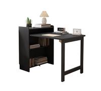 Foldable Solid Wood Table with Square Frame, 90-Degree Design, Space-Saving Corner Desk, Ideal for Study Room, Living Room, Home Office, and Computer Use.