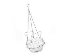 Foldable Space Saving Hanging Poultry Feeder Basket For Fruits Vegetables Produce Storage Iron Materials 9 Inch Space Saving Hanging Feeder