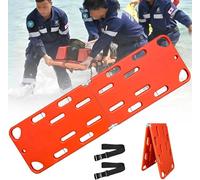 Foldable Spine Board Stretcher - Emergency Rescue Patient Transport Backboard, Lightweight PE Plastic, Portable Immobilization for Use, Lightweight Water Floating Design(2Folds)