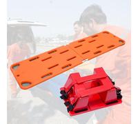 Foldable Spine Board Stretcher for Emergency Water Rescue, Patient Transport with Head Fixator & Cervical Collar for Medical Assistance & Lifesaving Support