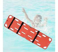 Foldable Spine Board Stretcher - Portable Water Floating Backboard for Emerncy Response, 350Lb Capaci, Lightweight PE Design, 2-Fold Stretcher for First Aid Use