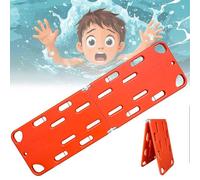 Foldable Spine Board, Water Floating Rescue Stretcher for Emergency Patient Transport with Seat Belt, Supports Up to 350lbs