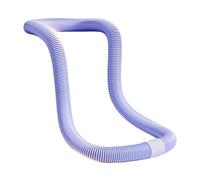 Foldable Spring Hoop Weighted Fitness Hoop Quiet Design Foldable Waist Toning Belly Exercise Training Circle For Home Gym(Purple)