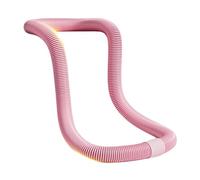 Foldable Spring Hoop Weighted Fitness Hoop Quiet Design Foldable Waist Toning Belly Exercise Training Circle For Home Gym(Pink)