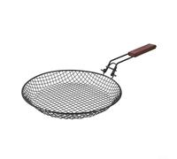 Foldable Stainless Steel BBQ Basket for Fish Vegetables Chicken Shrimp Steak Grilling on All Common Grill Types